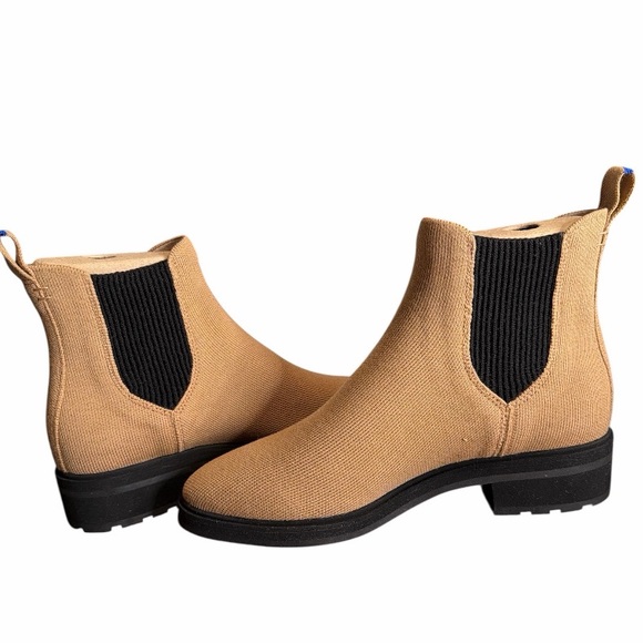 Rothy's The Lug Boot Chelsea Tan - Picture 4 of 8